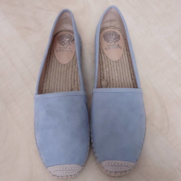 Vince Camuto Chambray Suede Espadrilles Sandals - Picture 3 of 14
